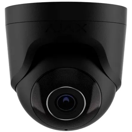 IP-камера дротова купольна Ajax TurretCam, 8мп, 4мм, Black (000039326)