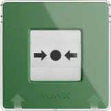 Беспроводная настенная кнопка для активации пожарной тревоги Ajax Manual Call Point jewelle Зеленая (000044794) Фото - 3