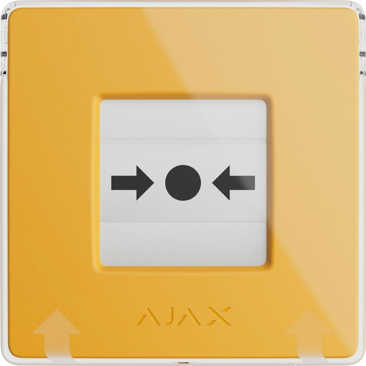 Беспроводная настенная кнопка для активации пожарной тревоги Ajax Manual Call Point jewelle Желтая (000044795)