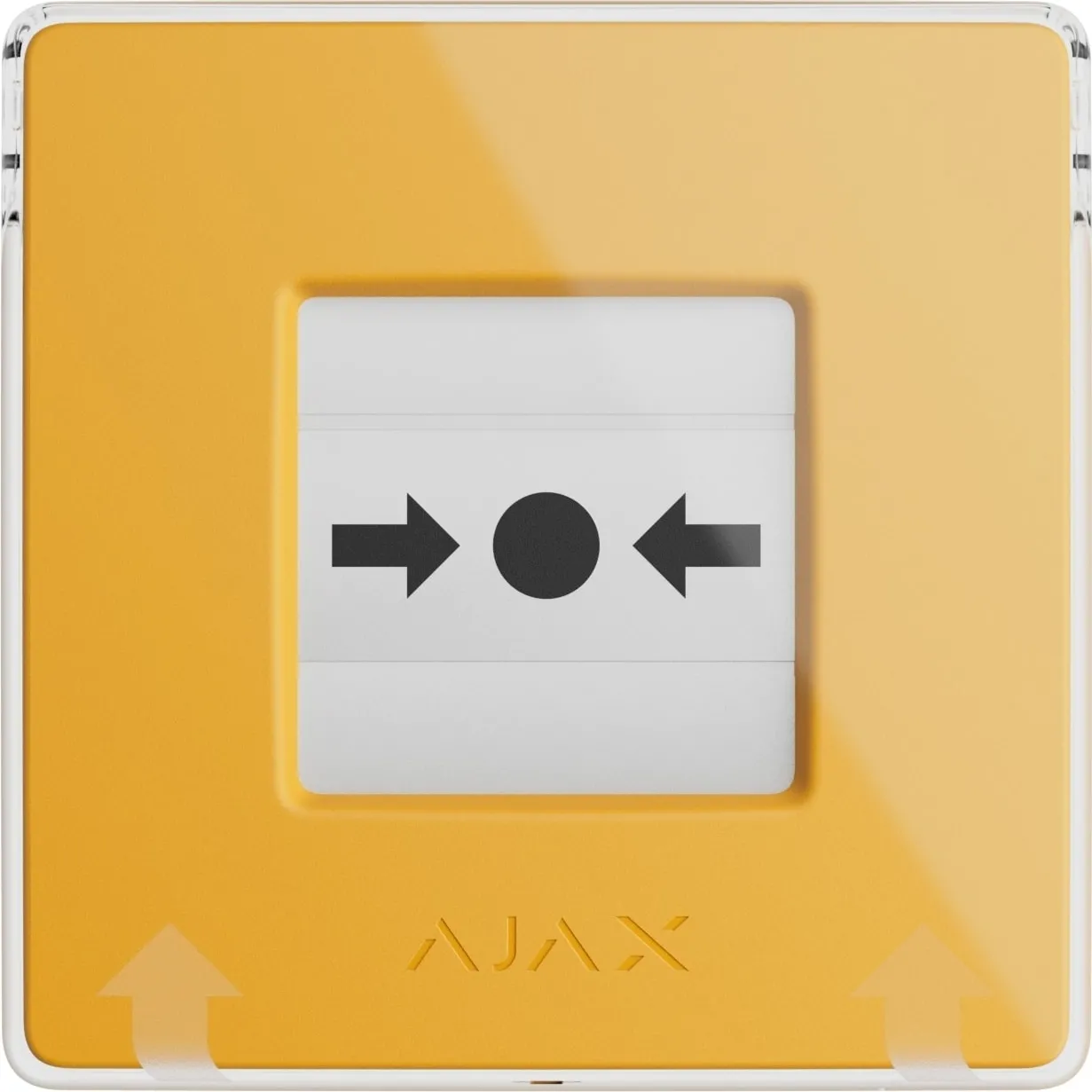 Беспроводная настенная кнопка для активации пожарной тревоги Ajax Manual Call Point jewelle Желтая (000044795)