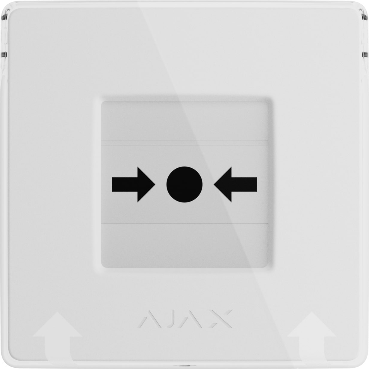 Бездротова настінна кнопка для активації пожежної тривоги Ajax Manual Call Point jewelle Біла (000044796)