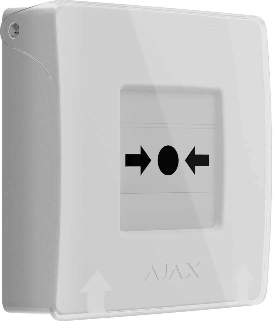 Бездротова настінна кнопка для активації пожежної тривоги Ajax Manual Call Point jewelle Біла (000044796) Фото - 2