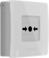 Бездротова настінна кнопка для активації пожежної тривоги Ajax Manual Call Point jewelle Біла (000044796) Фото - 2