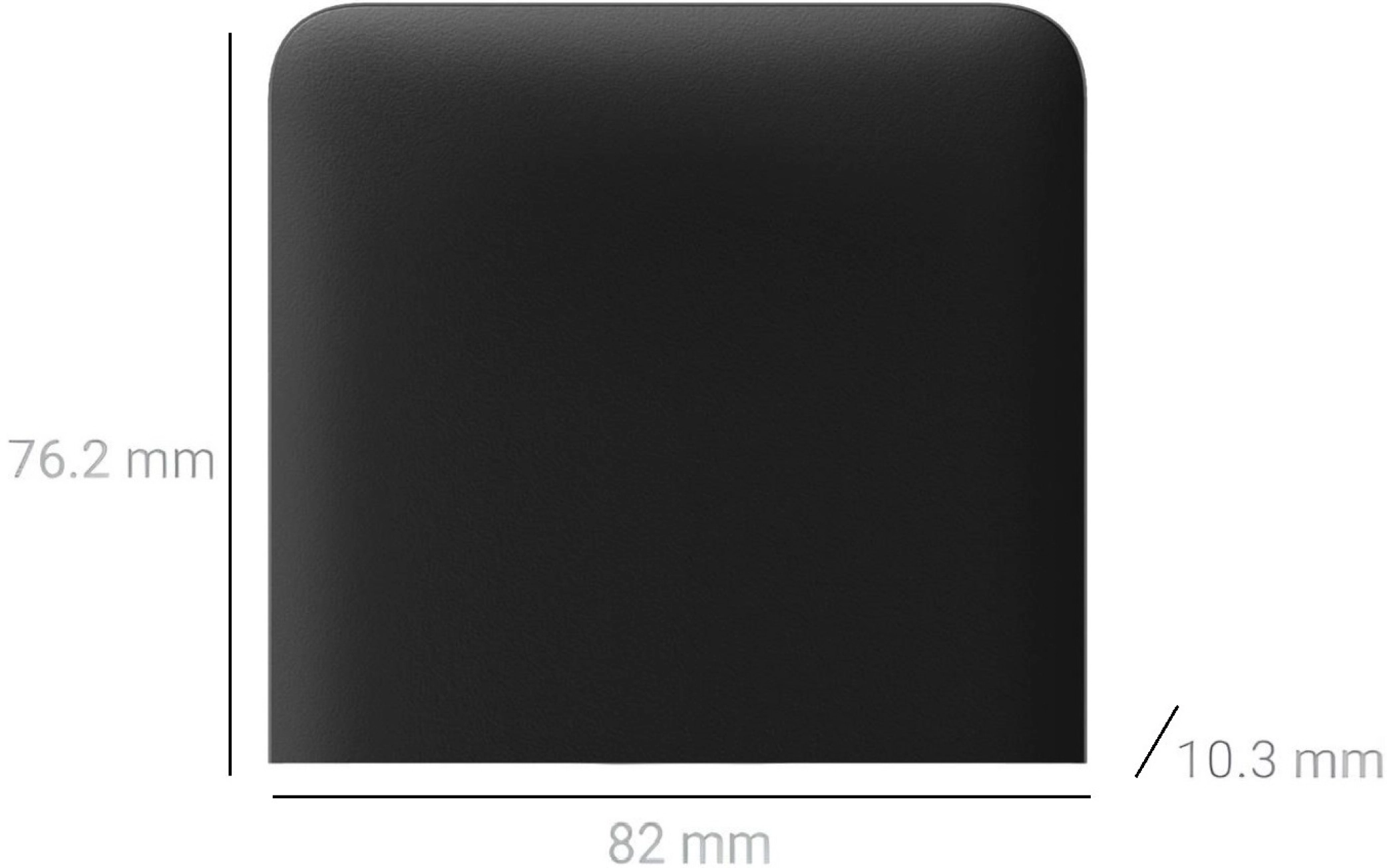 Кнопка бокова для одноклавішного вертикального вимикача Ajax SideButton for LightSwitch, Jeweler, Black (000046456) Фото - 1