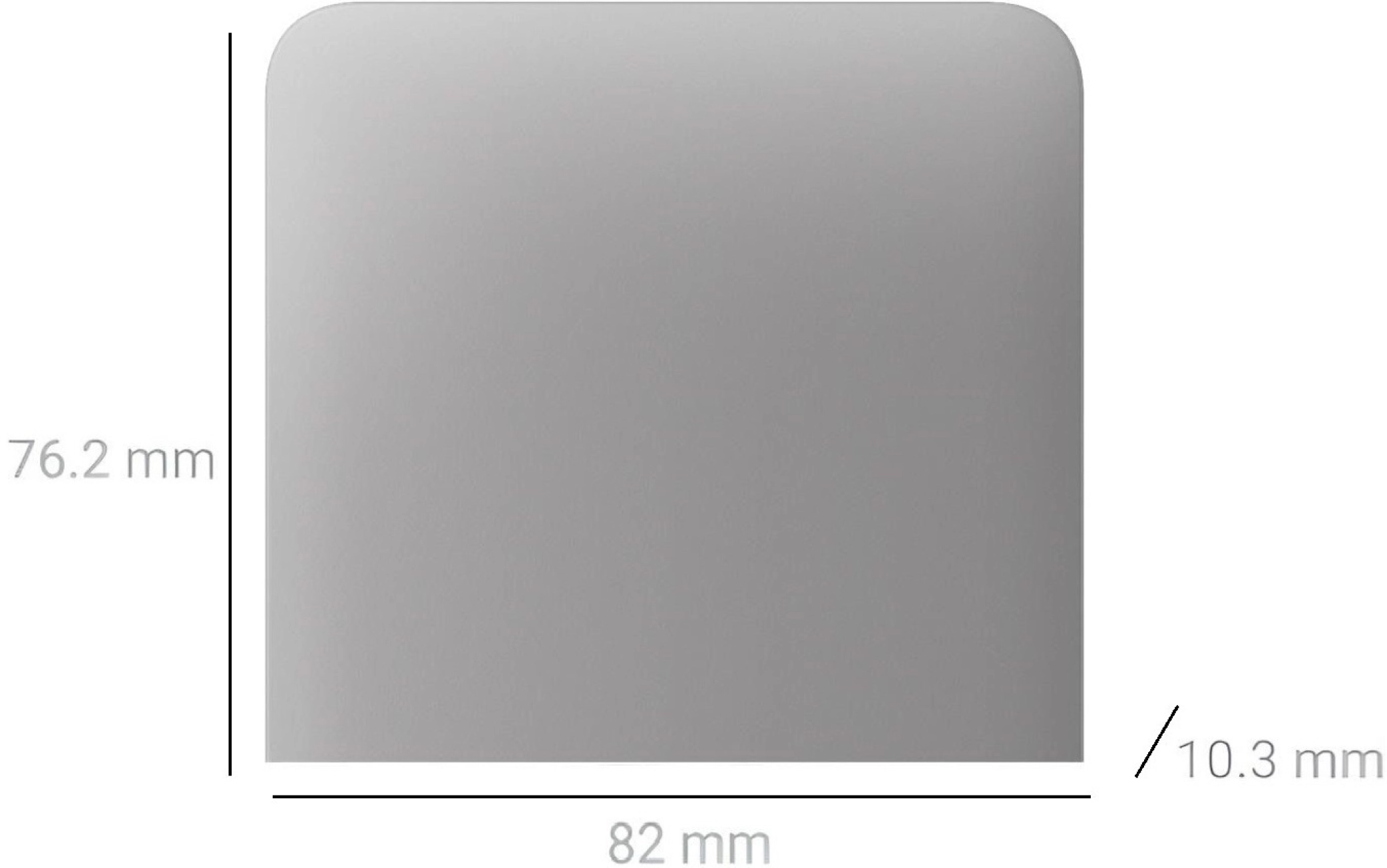 Кнопка боковая для одноклавишного вертикального выключателя Ajax SideButton for LightSwitch, Jeweler, Fog (000046457) Фото - 1