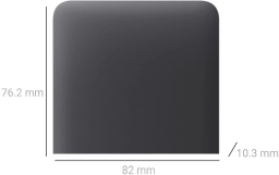 Кнопка бокова для одноклавішного вертикального вимикача Ajax SideButton for LightSwitch, Graphite (000046459) Фото - 1