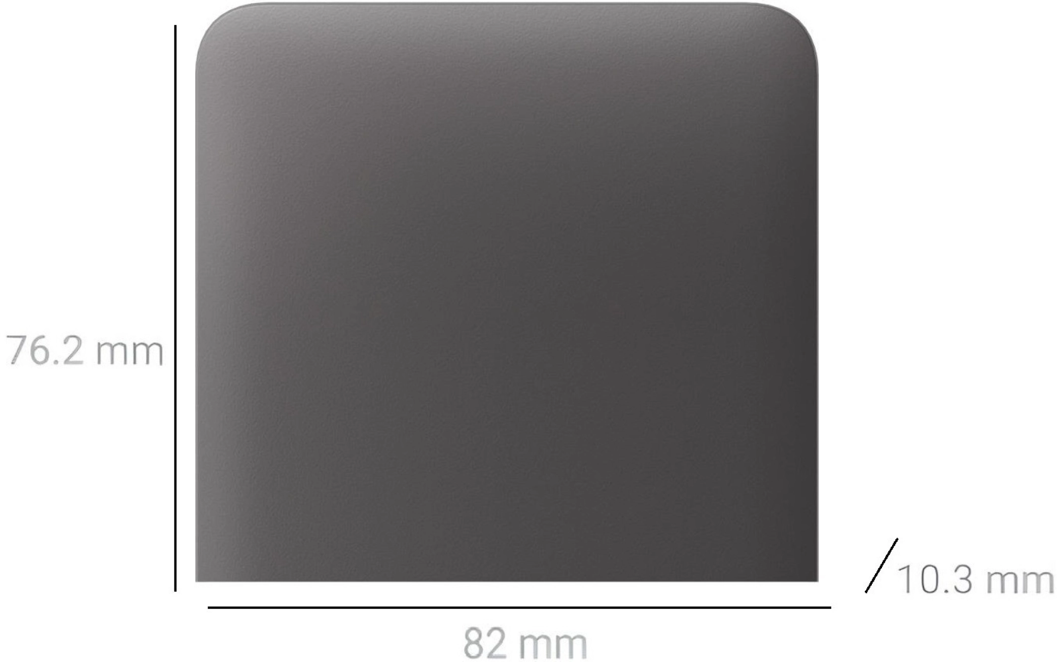 Кнопка боковая для одноклавишного вертикального выключателя Ajax SideButton for LightSwitch, Jeweler, Grey (000046460) Фото - 1