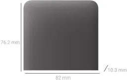Кнопка бокова для одноклавішного вертикального вимикача Ajax SideButton for LightSwitch, Jeweler, Grey (000046460) Фото - 1
