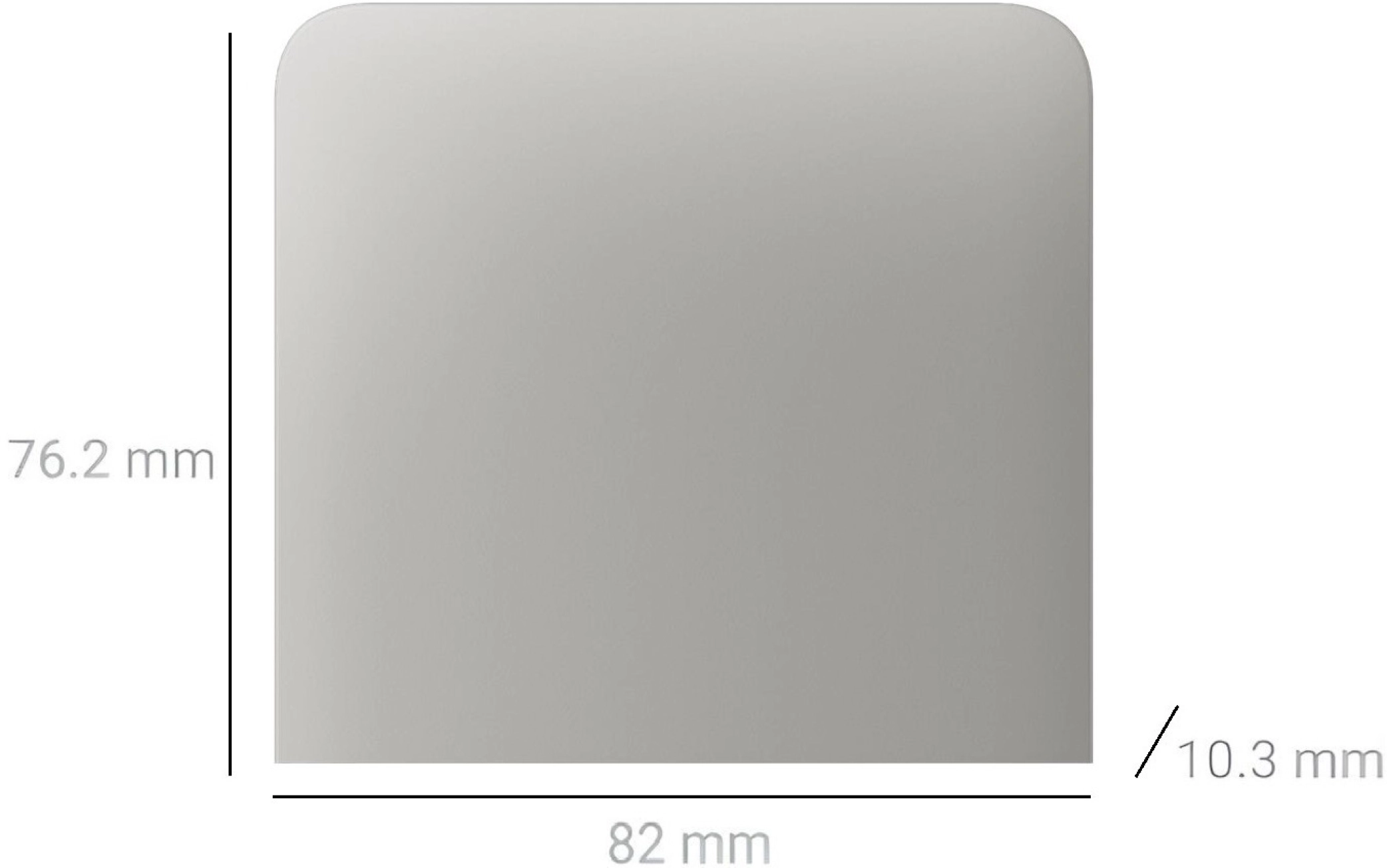 Кнопка бокова для одноклавішного вертикального вимикача Ajax SideButton for LightSwitch, Jeweler, Oyster (000046471) Фото - 1