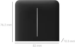 Кнопка боковая для двухклавишного вертикального выключателя Ajax LightSwitch, беспроводная, черный (000046484) Фото - 1