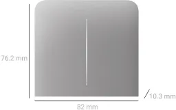 Кнопка бічна для двоклавішного вертикального вимикача Ajax SideButton for LightSwitch, Jeweler, Fog (000046485) Фото - 1