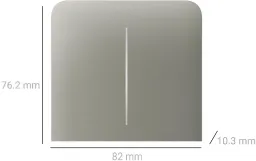Кнопка боковая для двухклавишного вертикального выключателя Ajax LightSwitch, беспроводная, оливковый (000046490) Фото - 1