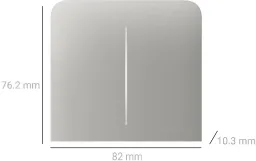 Кнопка боковая для двухклавишного вертикального выключателя Ajax SideButton for LightSwitch, Jeweler, Oyster (000046492) Фото - 1