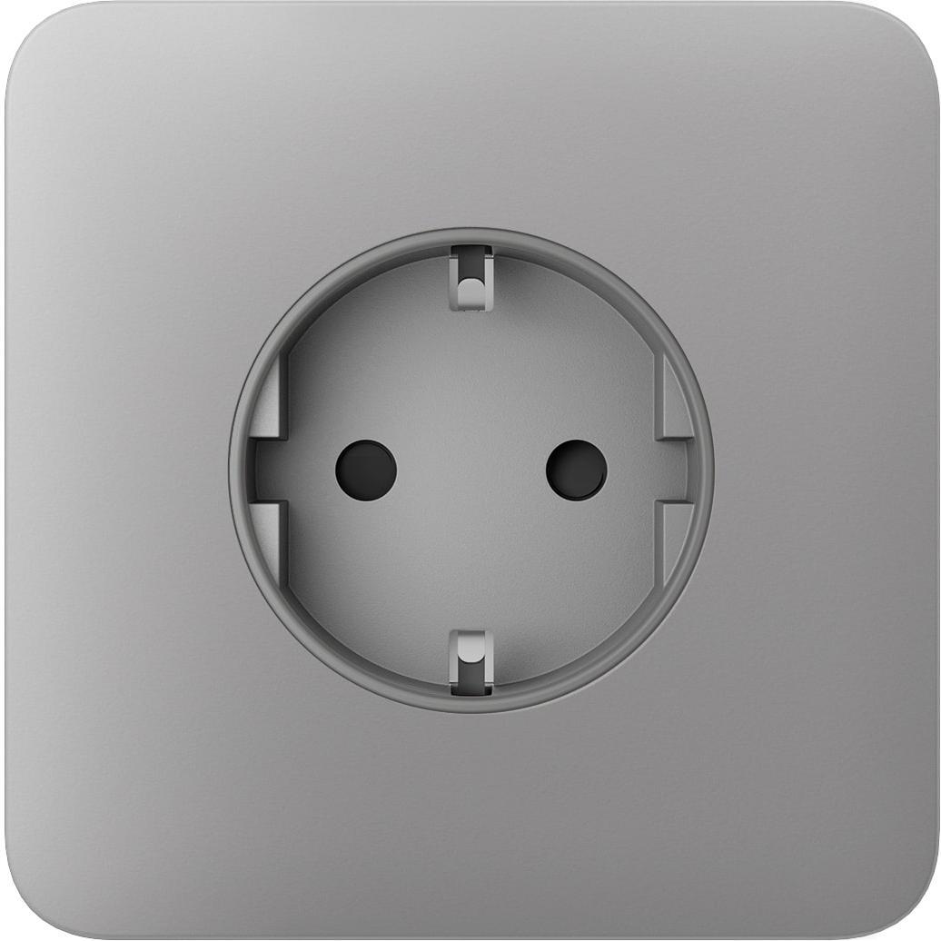 Передня панель для вбудованої розетки Ajax SoloCover for Outlet Basic, fog (000046673)