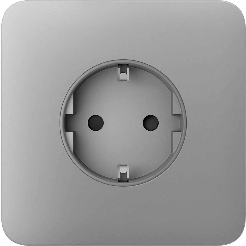 Передня панель для вбудованої розетки Ajax SoloCover for Outlet Basic, fog (000046673)