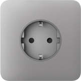 Передня панель для вбудованої розетки Ajax SoloCover for Outlet Basic, fog (000046673)