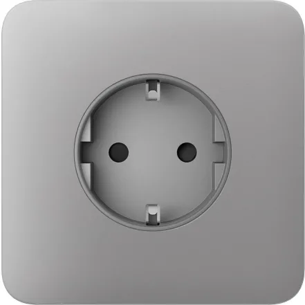 Передня панель для вбудованої розетки Ajax SoloCover for Outlet Basic, fog (000046673)