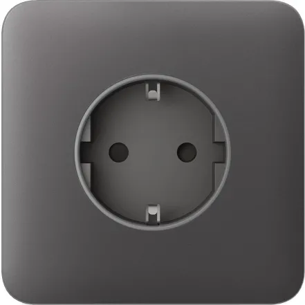 Передня панель для вбудованої розетки Ajax SoloCover for Outlet Basic, grey (000046676)