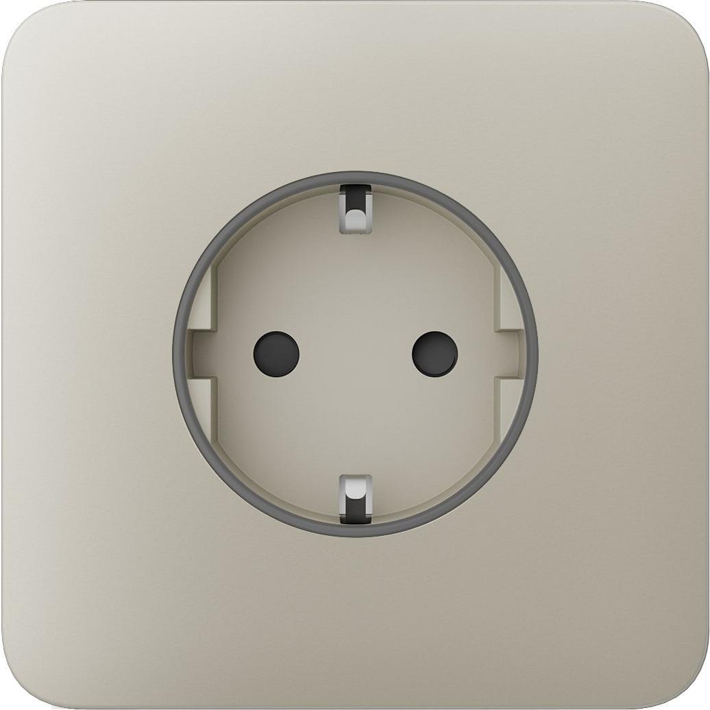 Передня панель для вбудованої розетки Ajax SoloCover for Outlet Basic, ivory (000046677)