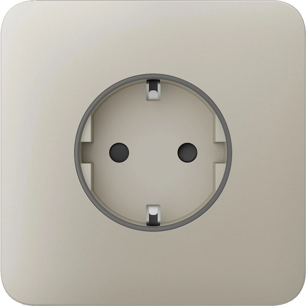 Передня панель для вбудованої розетки Ajax SoloCover for Outlet Basic, ivory (000046677)