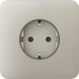 Передня панель для вбудованої розетки Ajax SoloCover for Outlet Basic, ivory (000046677)