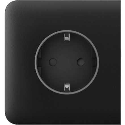 Бічна панель для вбудованої розетки Ajax SideCover for Outlet Basic, чорний (000046684)