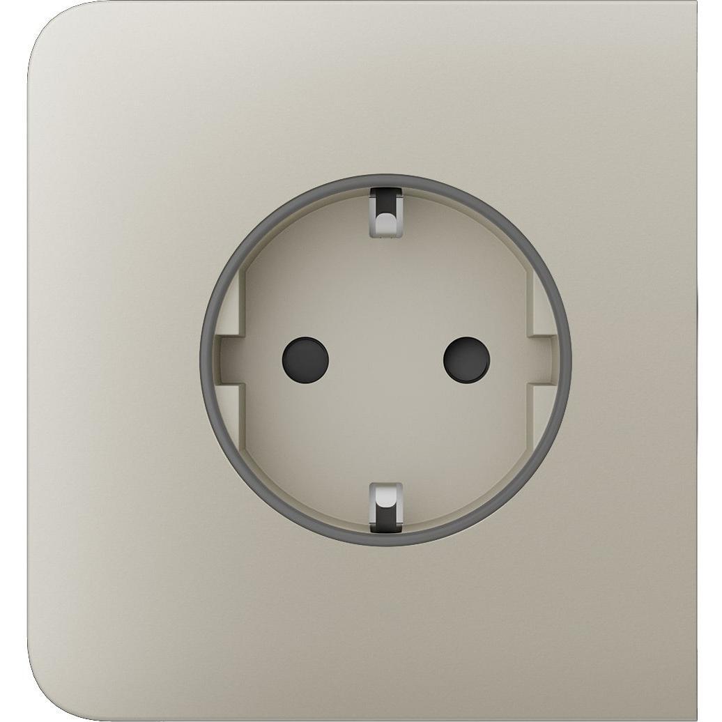 Бічна панель для вбудованої розетки Ajax SideCover for Outlet Basic, ivory (000046689)