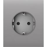 Центральна панель для вбудованої розетки Ajax CenterCover for Outlet Basic, fog (000046695)