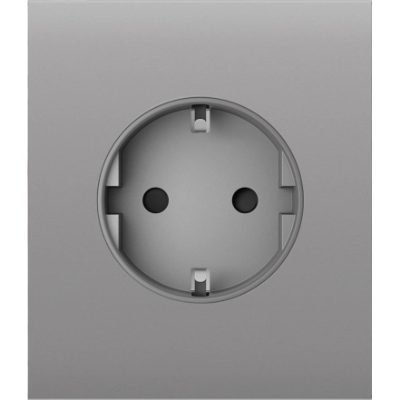 Центральна панель для вбудованої розетки Ajax CenterCover for Outlet Basic, fog (000046695)