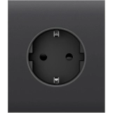 Центральна панель для вбудованої розетки Ajax CenterCover for Outlet Basic, graphite (000046696)