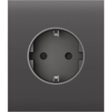 Центральная панель для встраиваемой розетки Ajax CenterCover for Outlet Basic, grey (000046698)