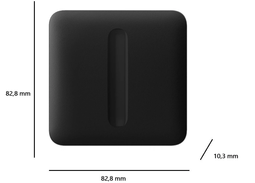 Кнопка для одноклавишного выключателя диммера Ajax SoloButton Dimmer 1-gang 2-way for LightSwitch, J (000051257) Фото - 1