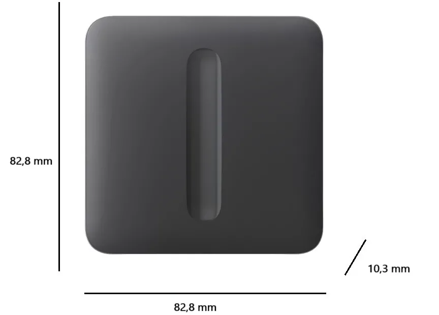 Кнопка для одноклавишного выключателя диммера Ajax SoloButton Dimmer 1-gang 2-way for LightSwitch, J (000051259) Фото - 1