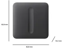 Кнопка для одноклавишного выключателя диммера Ajax SoloButton Dimmer 1-gang 2-way for LightSwitch, J (000051259) Фото - 1