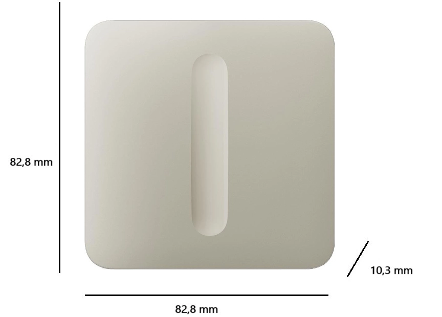 Кнопка для одноклавішного вимикача Ajax SoloButton Dimmer 1-gang 2-way for LightSwitch (000051261) Фото - 1