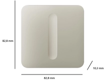 Кнопка для одноклавішного вимикача Ajax SoloButton Dimmer 1-gang 2-way for LightSwitch (000051261) Фото - 1