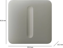 Кнопка выключателя Ajax SoloButton Dimmer 1-gang 2-way for LightSwitch Jeweller Olive (000051262) Фото - 1