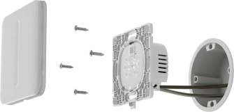 Кнопка вимикача Ajax SoloButton Dimmer 1-gang 2-way for LightSwitch Jeweller Oyster (000051263) Фото - 1