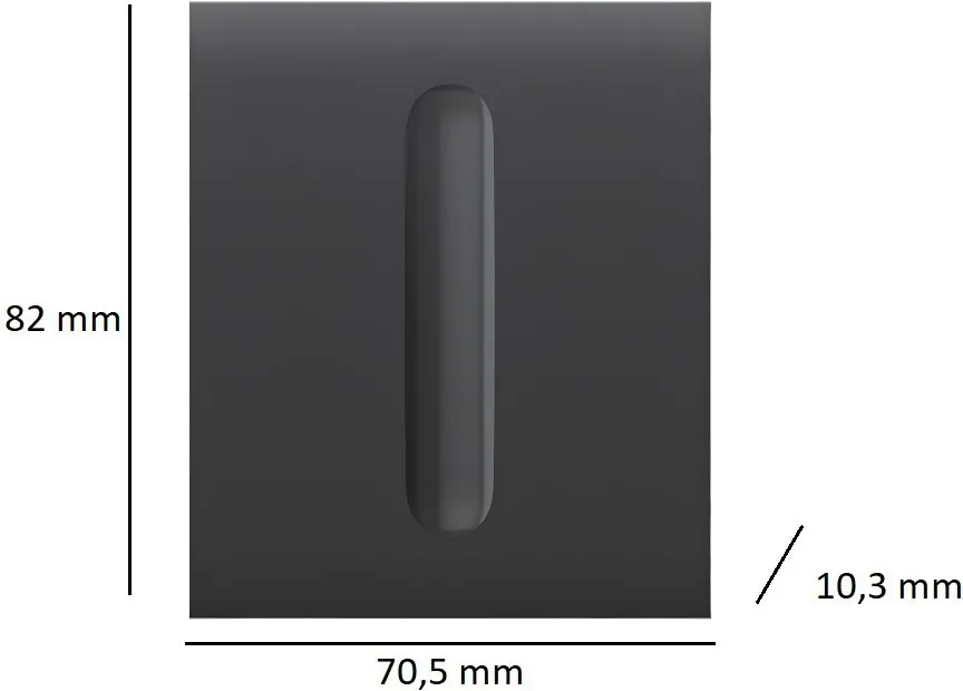 Кнопка для одноклавишного выключателя диммера Ajax CenterButton Dimmer 1-gang 2-way for (000051275) Фото - 1