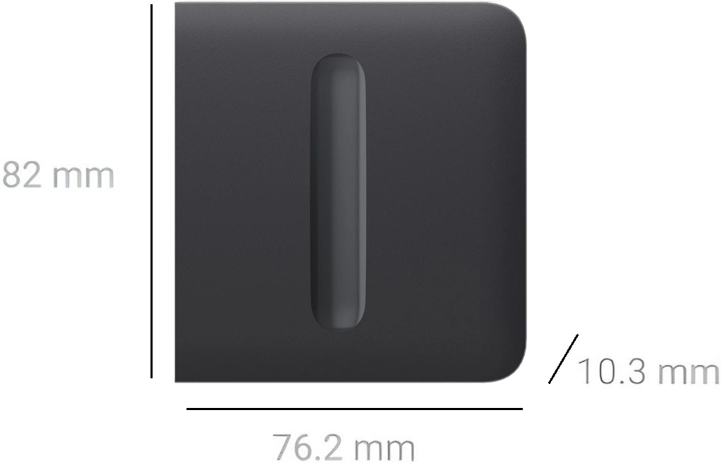 Кнопка бокова для одноклавішного вимикача Ajax SideButton Dimmer 1-gang 2-way for LightS (000051287) Фото - 1