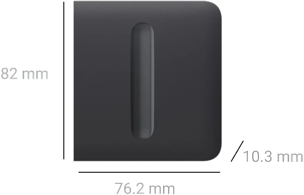 Кнопка боковая для одноклавишного выключателя Ajax SideButton Dimmer 1-gang 2-way for LightS (000051287) Фото - 1