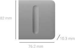Кнопка вимикача Ajax SideButton Dimmer 1-gang 2-way for LightSwitch Jeweller Fog (000051288) Фото - 1