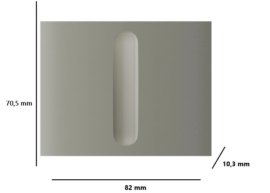 Кнопка центральная для выключателя Ajax CenterButton Dimmer Vertical (000051293) Фото - 1