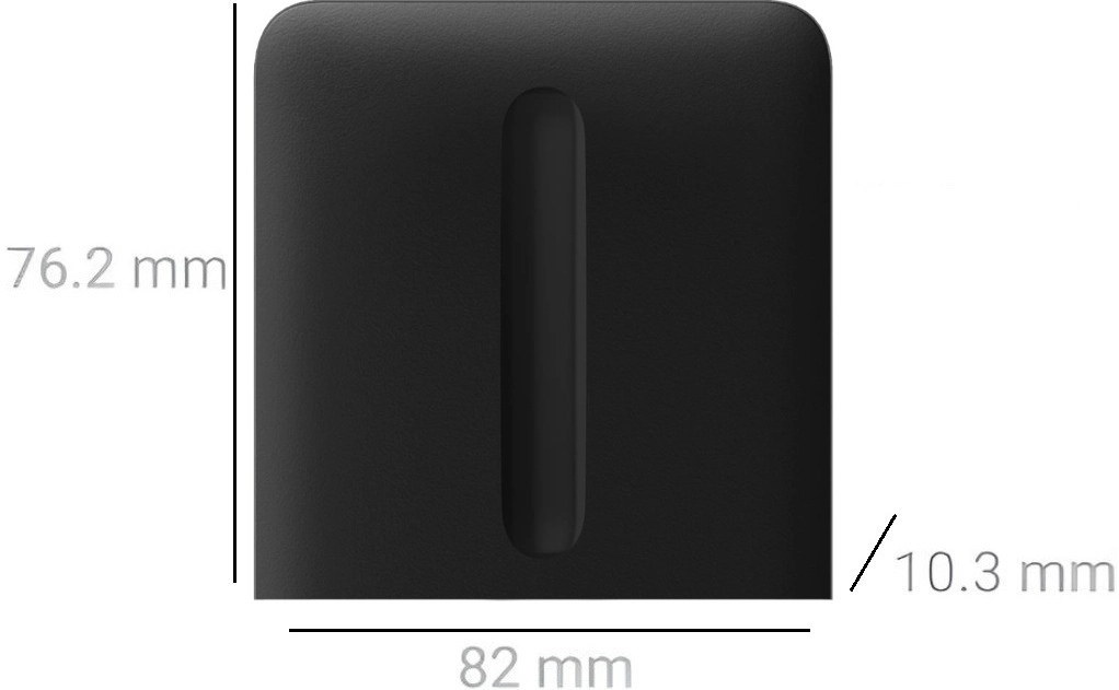 Кнопка бокова для одноклавішного вимикача Ajax SideButton Vertical Dimmer (000051299) Фото - 1
