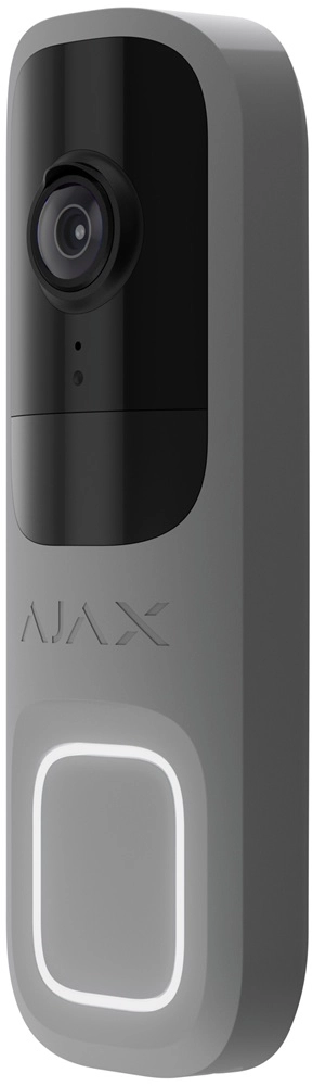 Відеодзвінок Ajax Doorbell 4 мп, 155°, ШІ, Gray (000053538) Фото - 1