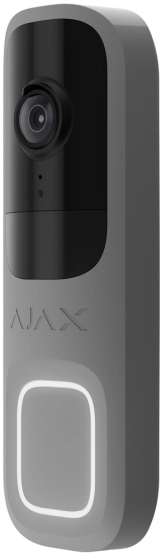 Відеодзвінок Ajax Doorbell 4 мп, 155°, ШІ, Gray (000053538) Фото - 1