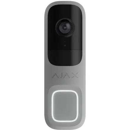 Відеодзвінок Ajax Doorbell 4 мп, 155°, ШІ, Gray (000053538)