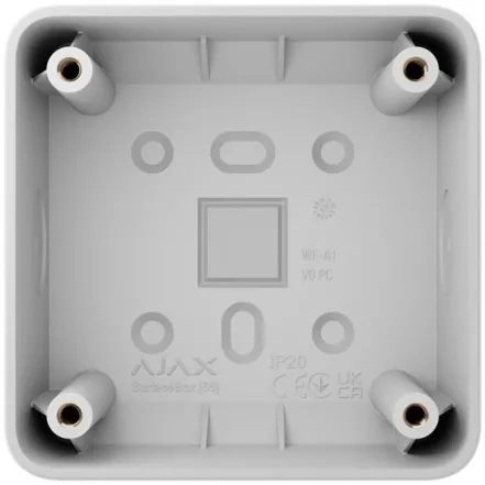 Монтажна коробка Ajax SurfaceBox, для вимикачів Ajax LightSwitch, розеток Ajax Outlet, біла (000053561)