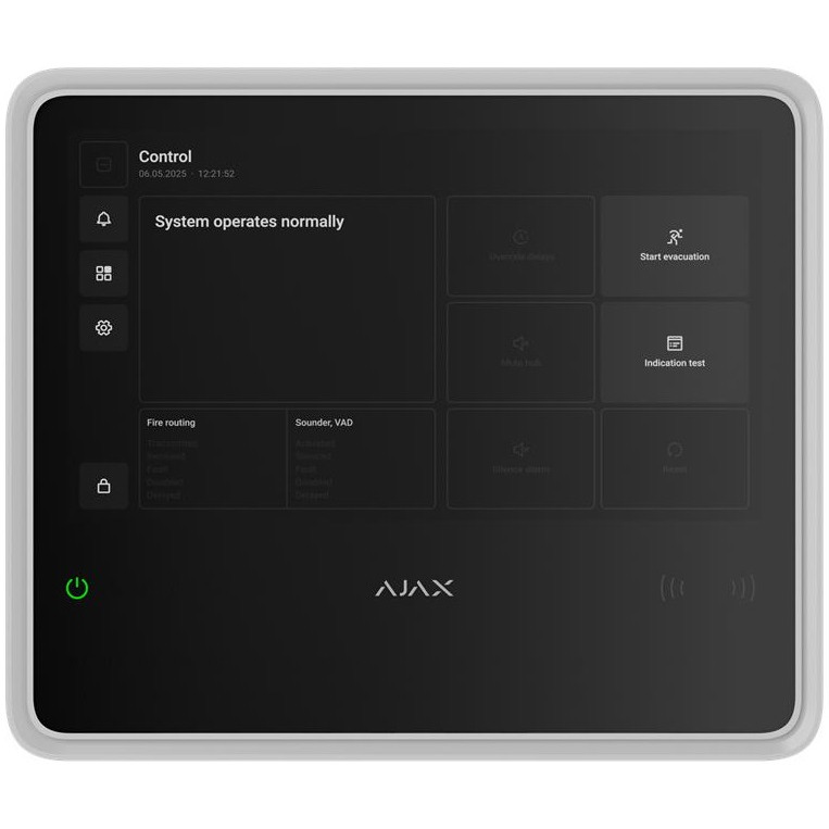 Інтелектуальний пожежний хаб Ajax EN54 Fire Hub white (000057094)