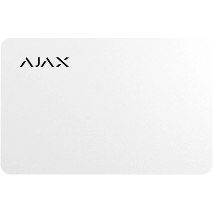Картка Ajax Pass 1шт, Jeweler, безконтактна, білий (AP1PW)